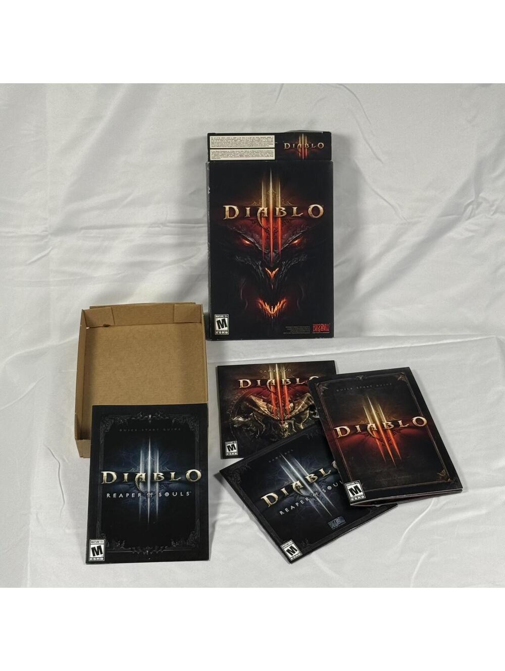 Diablo III 3 PC Big Box + Reaper of Souls Expansion DVD Complete Blizzard